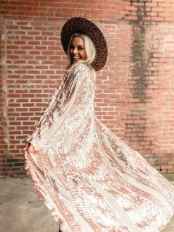 Dongguan Haohoo Clothing CO., Ltd Pre-Orders PREORDER The Royal Sequin Duster - Rose Gold