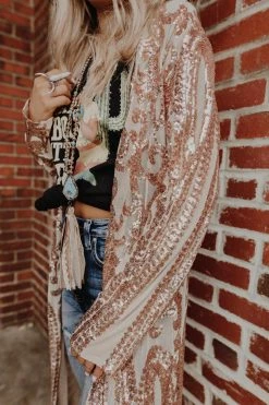 Dongguan Haohoo Clothing CO., Ltd Pre-Orders PREORDER The Royal Sequin Duster - Rose Gold