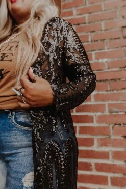 Dongguan Haohoo Clothing CO., Ltd Pre-Orders PREORDER The Royal Sequin Duster - Black