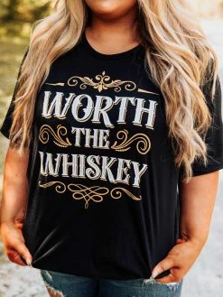 GTN Worth The Whiskey T-shirt New Arrivals