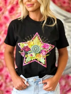 4B Custom Designs LLC The Stars At Night With Bling T Shirt New Arrivals