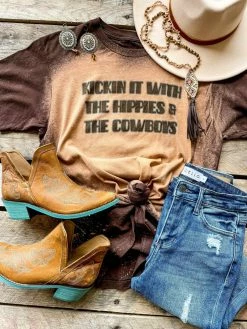 Bling-A-Gogo Kickin It With The Hippies T-shirt New Arrivals