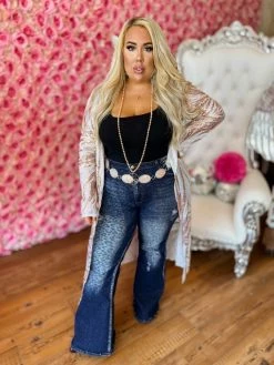 Dongguan Haohoo Clothing CO., Ltd PREORDER The Royal Sequin Duster - White And Gold Pre-Orders