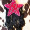 Southern Custom Designs Pink Leopard Star And Fringe Freshie