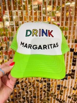 FayCo Drink Margaritas Lime Green Trucker Hat