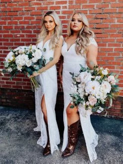 D & J Industries Adore You Dress - White