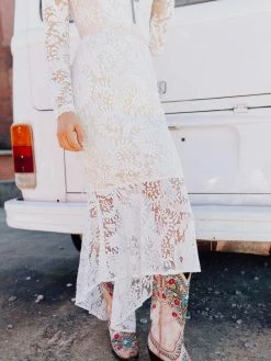 D & J Industries Always Be Mine Dress - White/Neutral