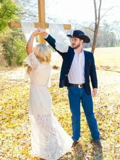 D & J Industries Angel Eyes Dress - Ivory Bridal