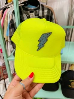 FayCo Accessories Neon Lightning Trucker Hat