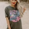 Country Deep Bad Moon Rising Distressed Tee Clothing