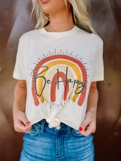 Bling-A-Gogo Clothing Be Happy Tee
