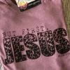 Miss Mud Pie But First Jesus Tee - Mauve Tees