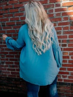 D & J Industries Circle Of Love Top - Royal Blue Tops