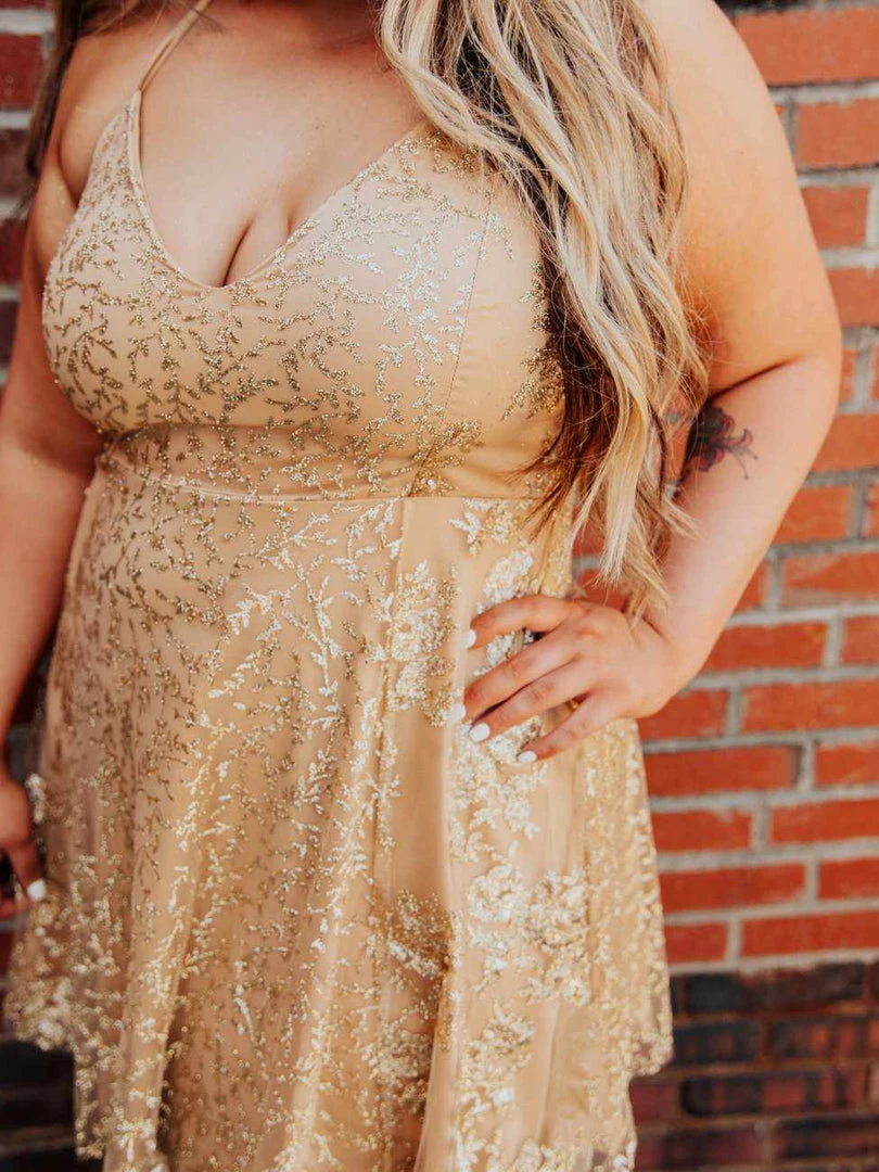 D & J Industries Co., LTD. Sale! Class And Sass Dress - Gold/Neutral