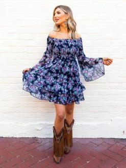 Southern Fried Chics Dresses Concert Ready — Floral Western Dress