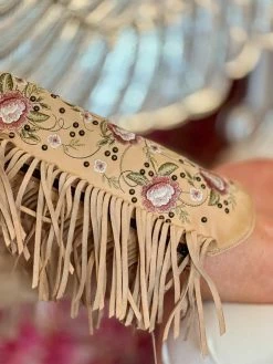 Lane Boots New Arrivals Wallflower Boho Fringe Boot By Lane - Shadow Bone