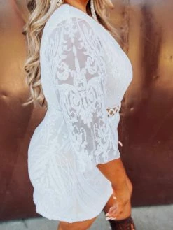 D & J Industries Dance With You Dress - White