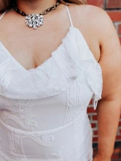 D & J Industries Dressed In White Dress - White Sale!