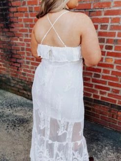 D & J Industries Dressed In White Dress - White Sale!