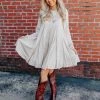 D & J Industries Sale! Every Little Thing Dress - Ivory