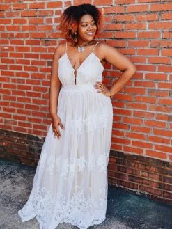 D & J Industries Feel Like A Lady Dress - Ivory