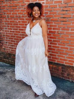 D & J Industries Feel Like A Lady Dress - Ivory