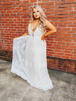 D & J Industries Feel Like A Lady Dress - Ivory