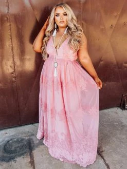 D & J Industries Sale! Feel Like A Lady Dress - Mauve