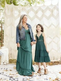 Dongguan Haohoo Clothing CO., Ltd Girls Southbound Dress - Evergreen Sale!