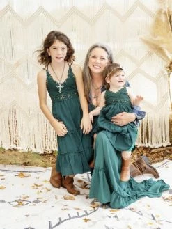 Dongguan Haohoo Clothing CO., Ltd Girls Southbound Dress - Evergreen Sale!