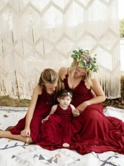 Dongguan Haohoo Clothing CO., Ltd Girls Southbound Dress - Wine Sale!