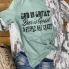 Buckin Barn God Is Great Tee