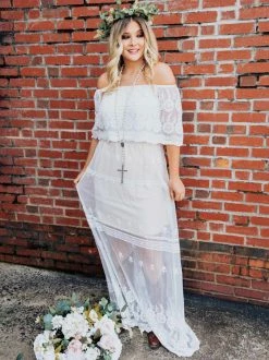 D & J Industries Heart Skips A Beat Dress - Ivory