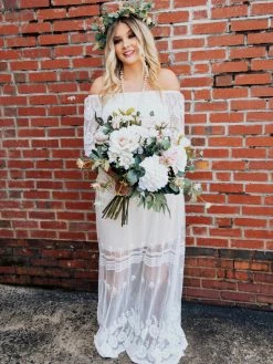 D & J Industries Heart Skips A Beat Dress - Ivory