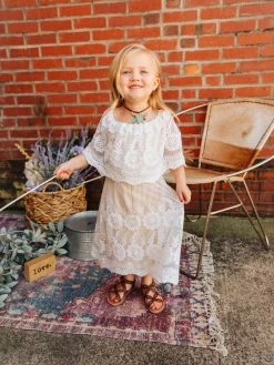 D & J Industries Heart Skips A Beat Dress - Ivory