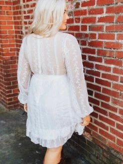 D & J Industries Hit The Town Dress - White Sale!