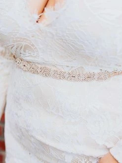 Luxe Apparel Sale! Infinite Rhinestone Belt - Pure Ribbon And Gold