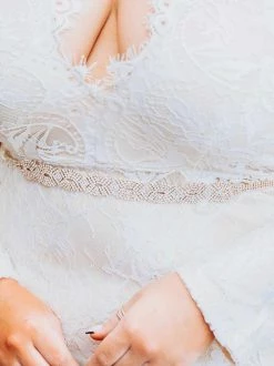 Luxe Apparel Sale! Infinite Rhinestone Belt - Pure Ribbon And Gold