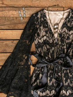 D & J Industries Co., LTD. Lacey Belle Dress - Black