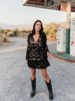 D & J Industries Co., LTD. Lacey Belle Dress - Black