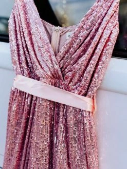 D & J Industries Livin' The Dream Dress - Cinnamon Sequin