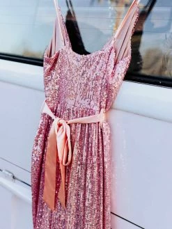 D & J Industries Livin' The Dream Dress - Cinnamon Sequin