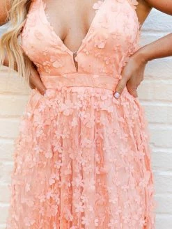 D & J Industries Look So Good — Boho Bridesmaid Dress In Pink