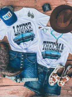 Miss Mud Pie Louise Tee - White