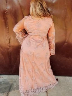 D & J Industries Magic All Around Dress - Peach