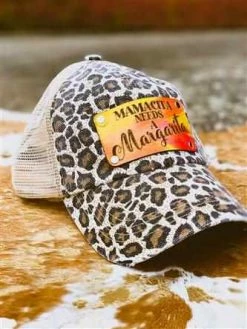 Country Rogue Mamacita Needs A Margarita - Leopard Ball Cap