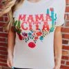 Miss Mud Pie Tees Mamacita With Cactus Tee - Cream