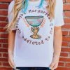 Miss Mud Pie Maybe Margaritas Are Addicted To Me Tee - White Tees