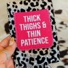 Southern Grace Thick Thighs & Thin Patience Sequin Can Coolers - Slim Can New Arrivals