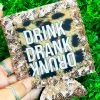 Southern Grace Drink Drank Drunk Sequin Can Coolers - Rose Gold